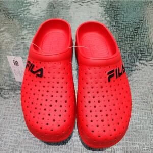Men’s “FILA” Red Clog Size 10 NEW EB3